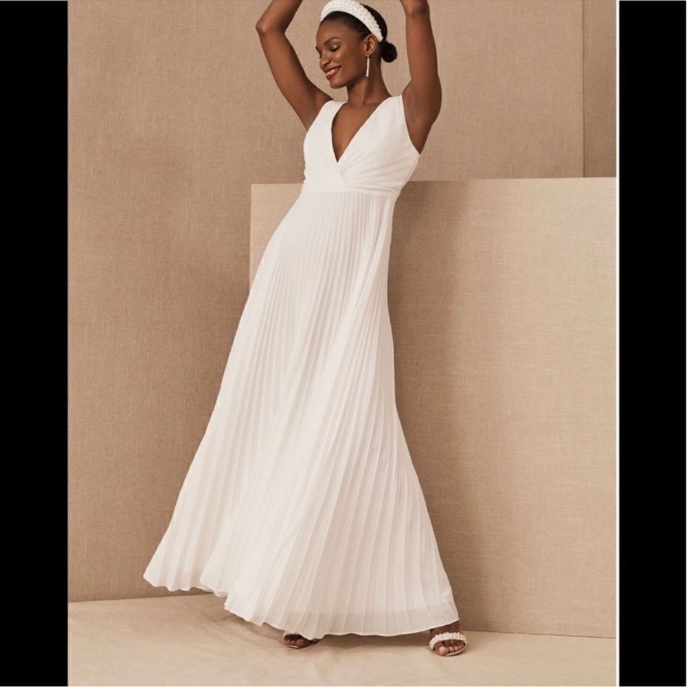 BHLDN Badgley Mischka Sloane Dress (white size 6)